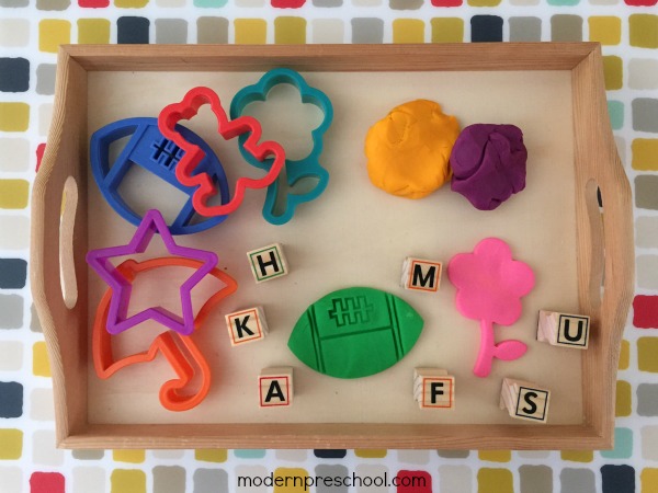 Practice identifying beginning initial sounds with this simple stamping activity using cookie cutter play dough cut-outs! Perfect for preschoolers and kindergarteners building pre-reading skills.