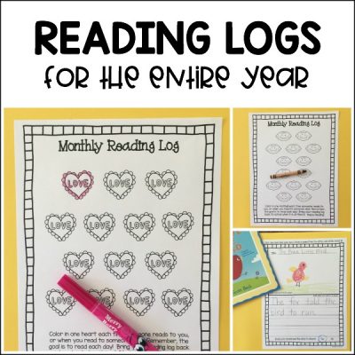Monthly reading logs for preschoolers and kindergarteners to use at school and home! 20 themes, response pages, and parent information included.