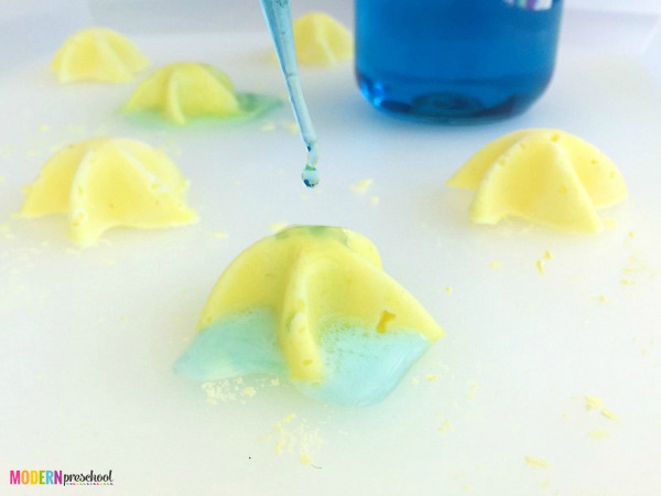 Sea star simple science for kids to use during the summer! Explore baking soda and vinegar reactions with your ocean or under the sea theme.