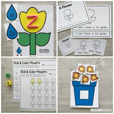GARDEN Literacy & Math Centers for Spring - Modern Preschool