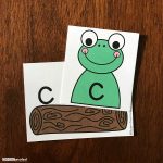 Frog on a Log Lowercase Letter Match